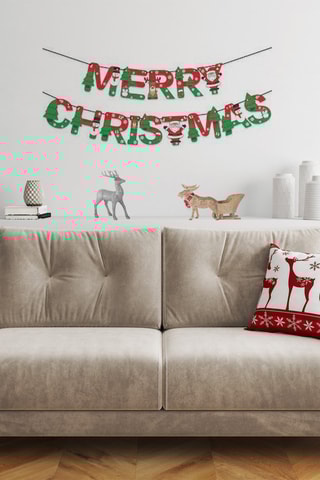 Coussin - Blanc et rouge - 43 x 43 cm