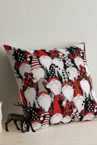 Almofada - Preto e vermelho - 43 x 43 cm