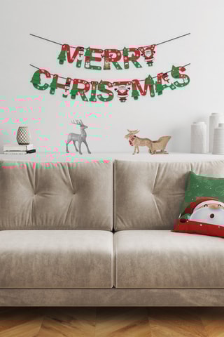 Almofada - Verde e vermelho - 43 x 43 cm