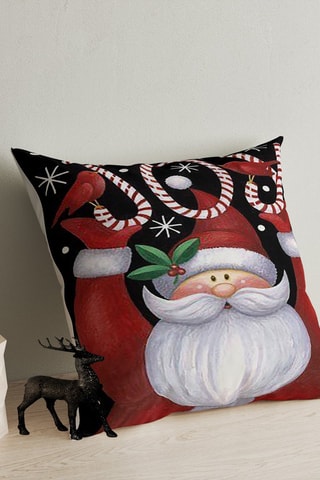 Almofada - Preto e vermelho - 43 x 43 cm