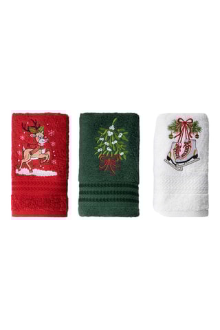 3 serviettes invité - 30 x 50 cm