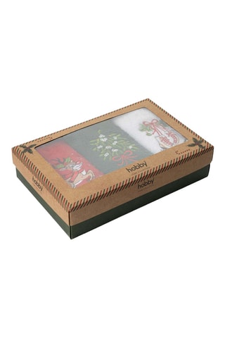 3 serviettes invité - 30 x 50 cm