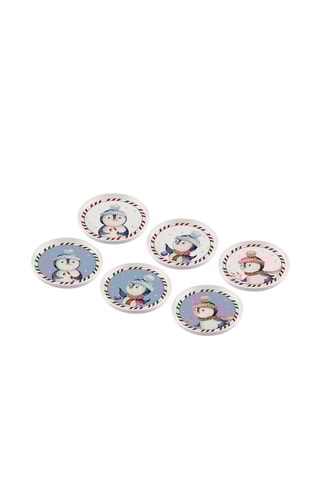 6 assiettes à dessert en céramique - 10 cm