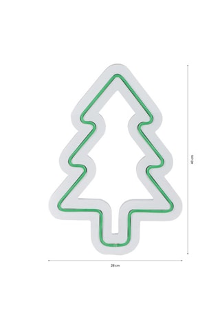 Néon mural fluorescent Christmas Pine -  21 x 30 x 2 cm - Vert