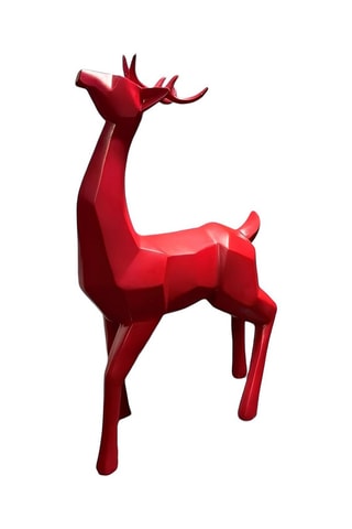 Figure cerf - Rouge