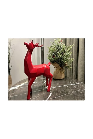 Figure cerf - Rouge