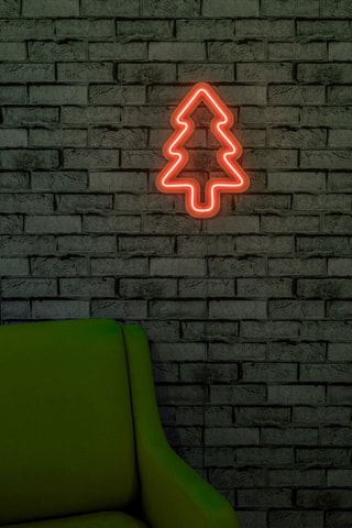 Sapin mural LED - Rouge