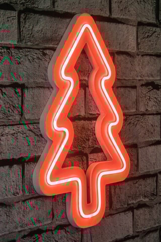 Sapin mural LED - Rouge