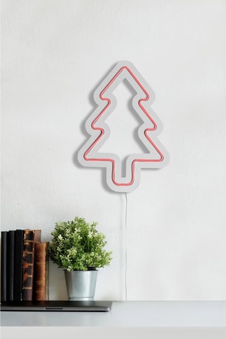 Sapin mural LED - Rose