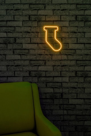 Chaussette murale LED - Jaune