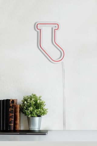 Chaussette murale LED - Rose