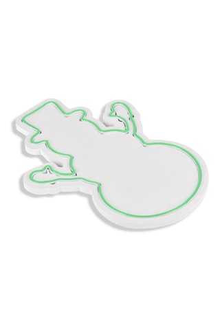 Bonhomme de neige mural LED - Vert