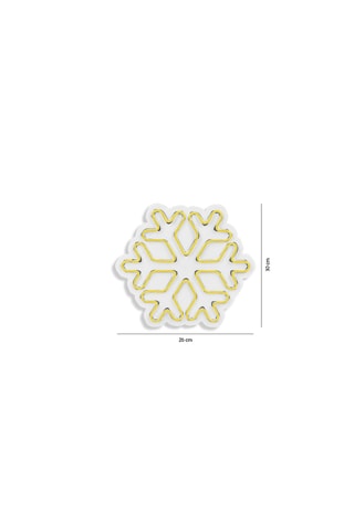 Flocon de neige mural LED - Jaune