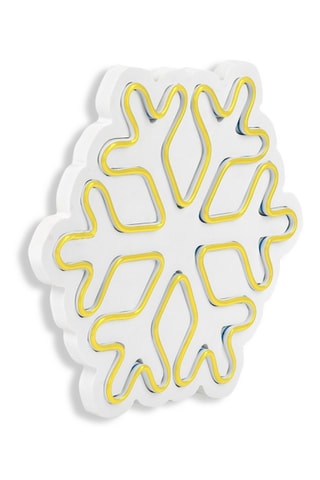 Flocon de neige mural LED - Jaune