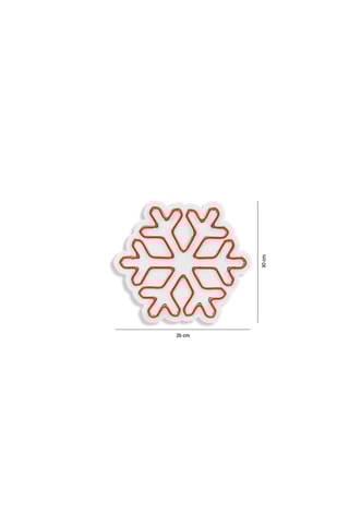 Flocon de neige mural LED - Rouge