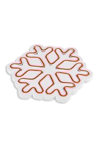Flocon de neige mural LED - Rouge