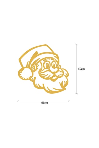 Décoration murale avec guirlande lumineuse - Doré