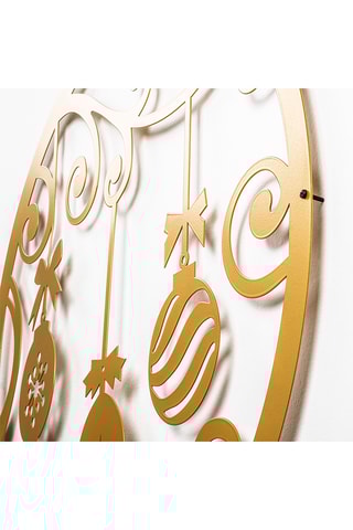 Décoration murale avec guirlande lumineuse - Doré