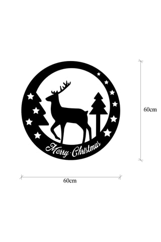 Décoration murale avec guirlande lumineuse - Noir