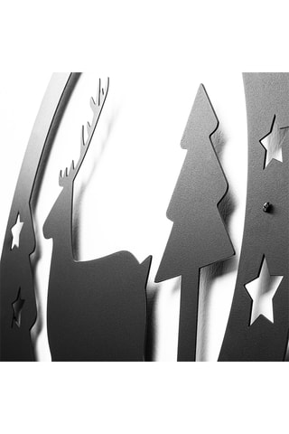 Décoration murale avec guirlande lumineuse - Noir