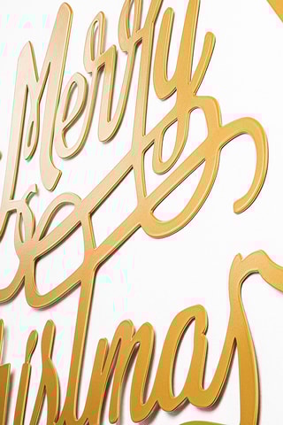 Décoration murale avec guirlande lumineuse - Doré