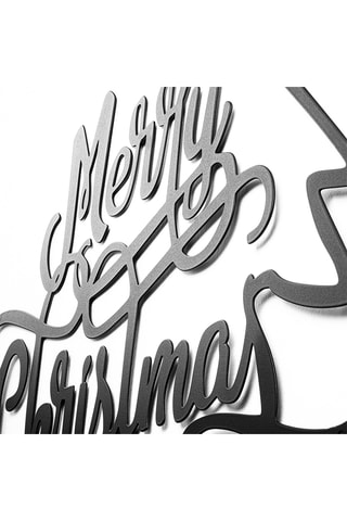 Décoration murale avec guirlande lumineuse - Noir