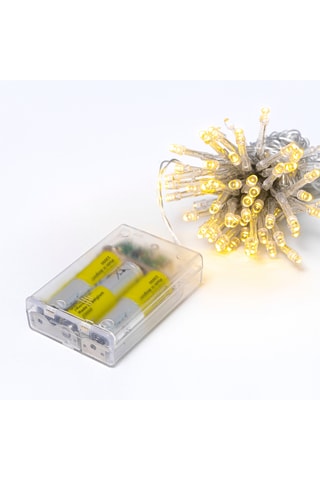 Décoration murale avec guirlande lumineuse - Noir