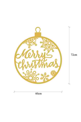 Décoration murale avec guirlande lumineuse - Doré