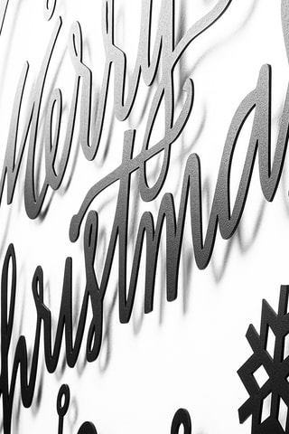 Décoration murale avec guirlande lumineuse - Noir