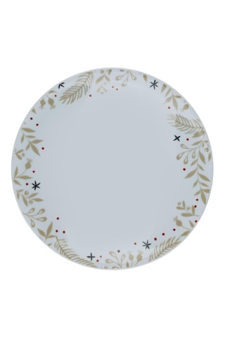 6 assiettes à dessert en porcelaine - 21 cm