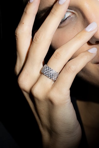 Ring Love Story Witgoud en Diamanten