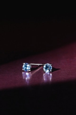 Oorbellen Single Topaze Witgoud en Topazen 0,46 Karaat/ 2