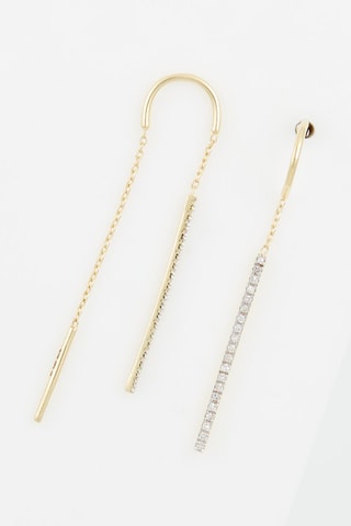 Oorbellen Khépri Geelgoud en Diamanten