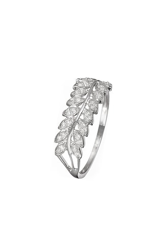 Ring Feuillage Lumineux Witgoud en Diamanten 0,1 Karaat/32