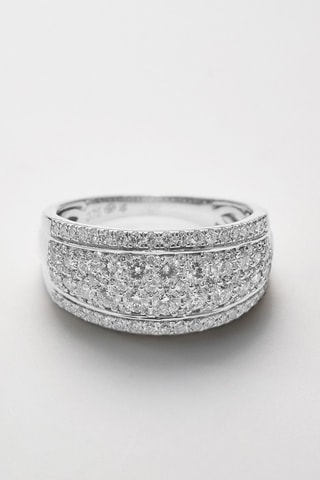 Ring Chemin De Diamants Witgoud en Diamanten