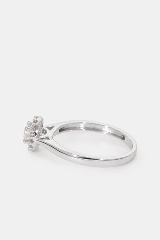 Ring Duo Belle Solitaire - Witgoud en Diamanten