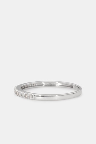 Ring Duo Belle Solitaire - Witgoud en Diamanten