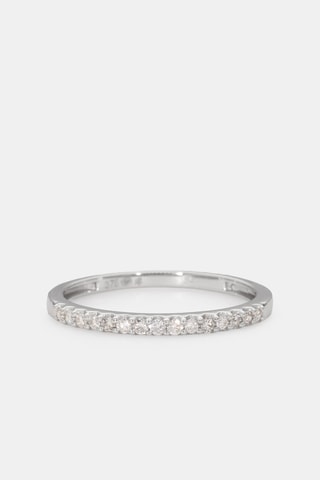 Ring Duo Belle Solitaire - Witgoud en Diamanten