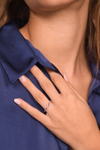 Trouwring Entortillement  Witgoud en Diamanten