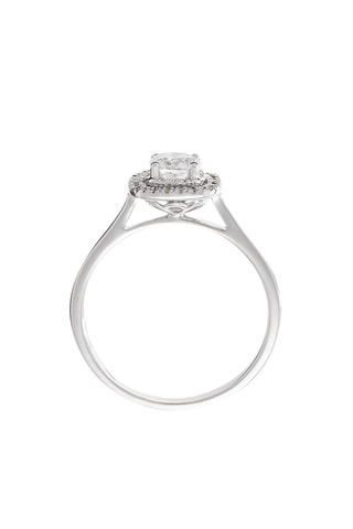 Ring Carré Envoûtant   Witgoud en Diamanten