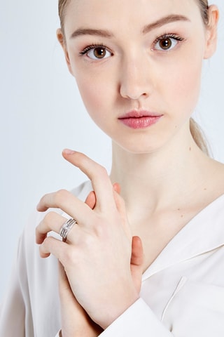 Ring Coup de foudre - Witgoud en Diamanten 1,2 Karaat/46