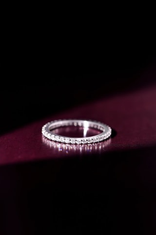 Ring Tour Complet Lumineux - Witgoud en Diamanten