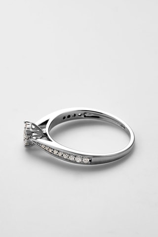 Verlovingsring Radieux  Witgoud en Diamanten