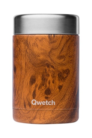 Boîte à lunch isotherme en acier inoxydable Wood - 34 cl