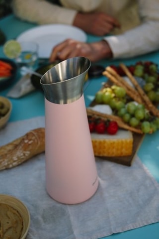 Carafe avec couvercle en acier inoxydable sans BPA Pastel - 1 l