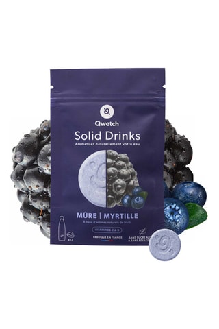 12 pastilles d'hydratation Solid Drinks - Mûre et myrtille