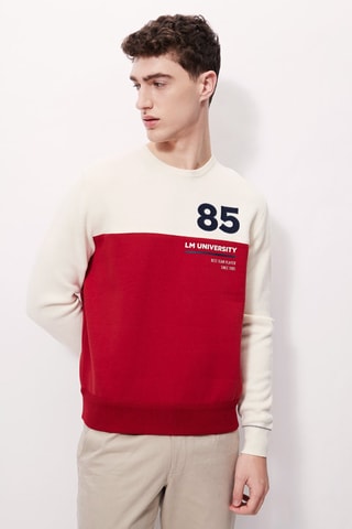 Wollen Trui 
Rood en Wit