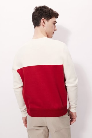 Wollen Trui 
Rood en Wit