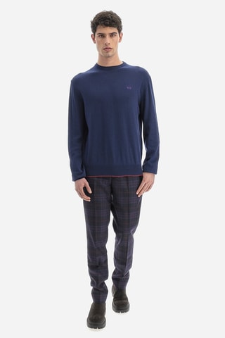 Pull regular - Bleu marine