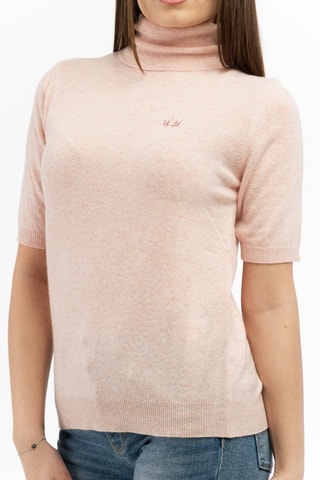 Wollen en Kasjmier Trui Regular - Roze